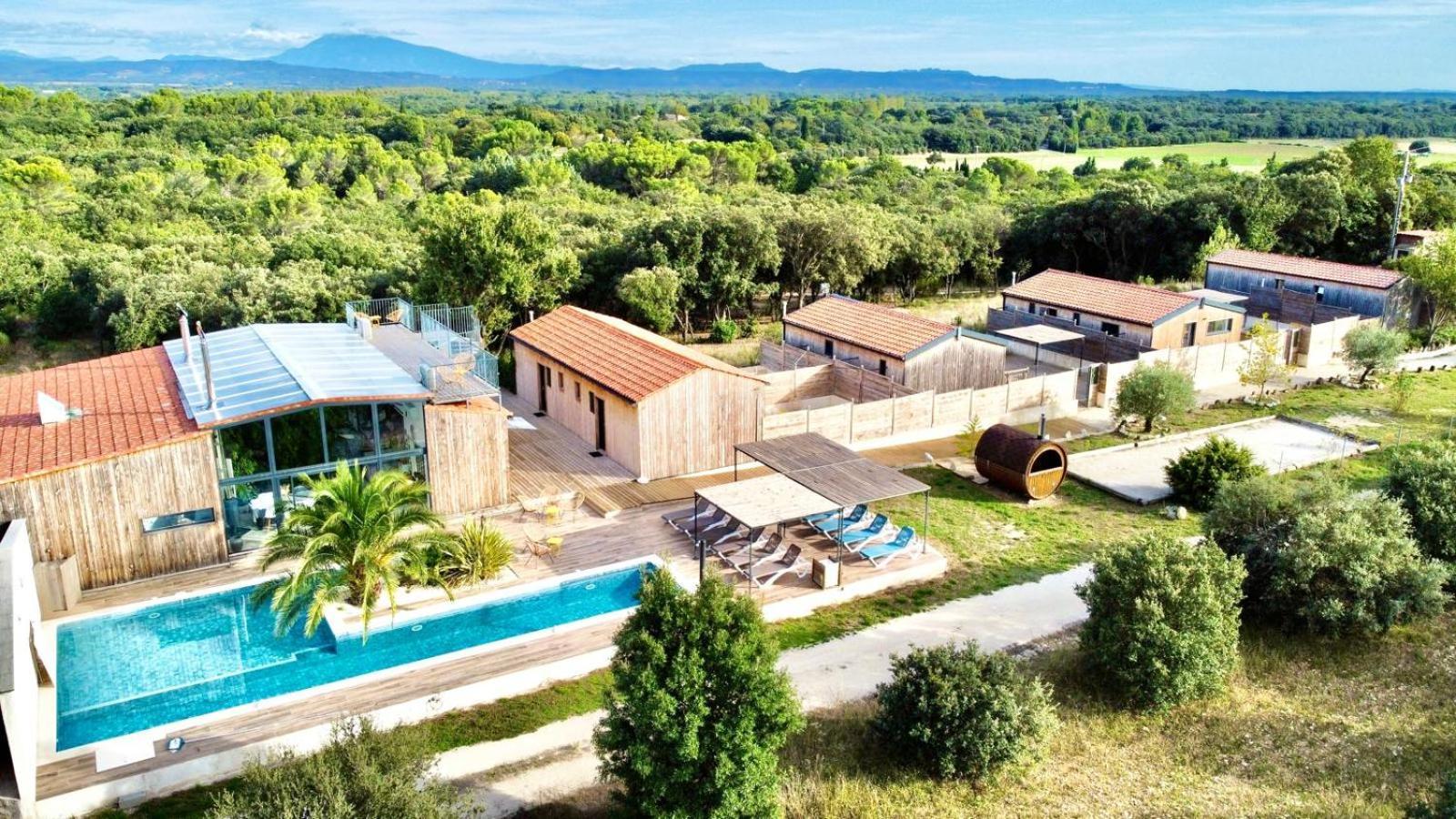 Nuiki Lodges - Chambres D'Hotes Montségur-sur-Lauzon Dış mekan fotoğraf